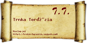 Trnka Terézia névjegykártya